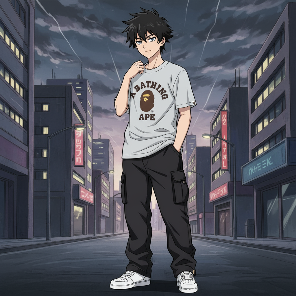 Bape College Tee (grey)
