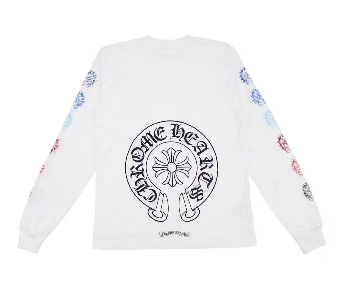 Chrome Hearts Multi Color Horse Shoe L/S T-Shirt