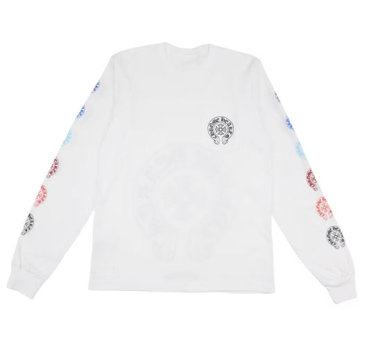 Chrome Hearts Multi Color Horse Shoe L/S T-Shirt
