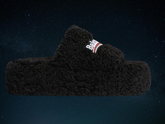 Balenciaga Furry Platform Sandal