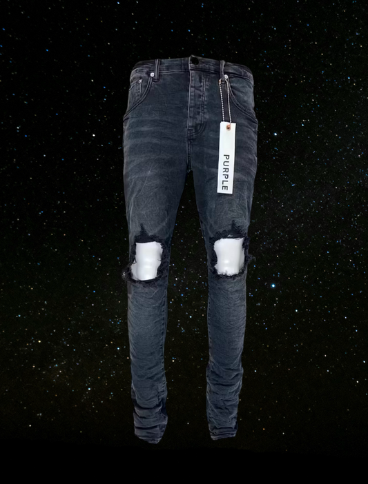 Purple Brand Black Blowout Jean