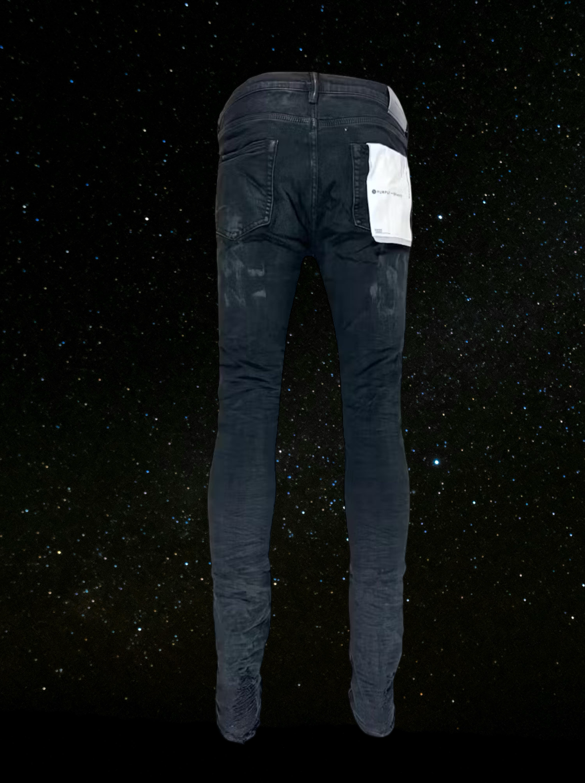 Purple Brand Black Oil Spill Jean