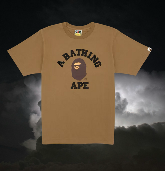 Bape College Tee (Beige)