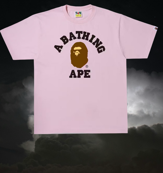 Bape College Tee (Pink)