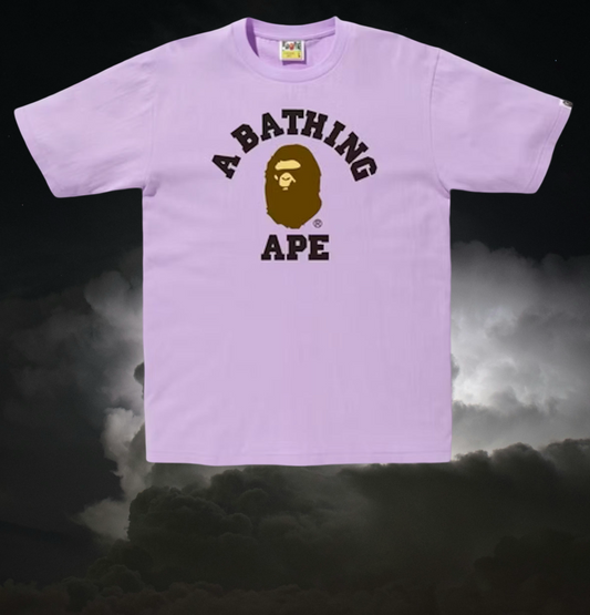 Bape College Tee (Purple)
