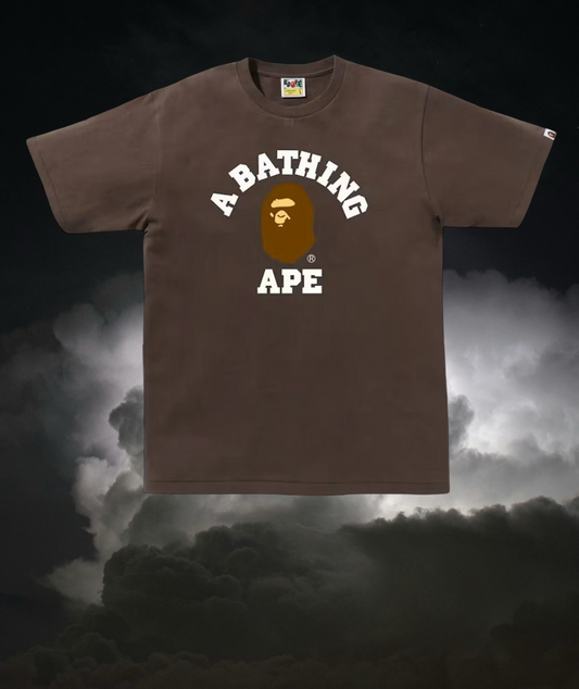 Bape College Tee (Brown)