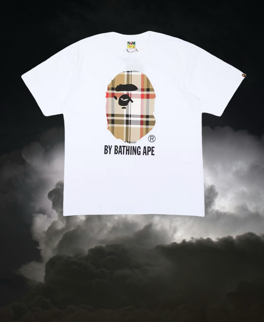 Bape College Tee white/beige