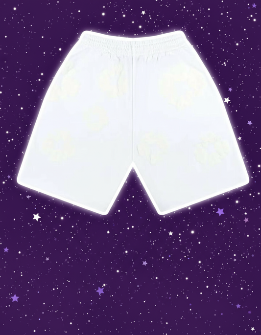 Denim Tears Mono Cotton Wreath White Shorts
