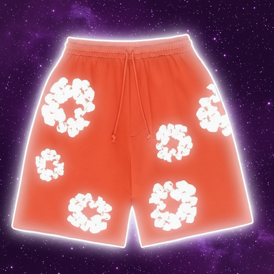Denim Tears The Cotton Wreath Orange Shorts