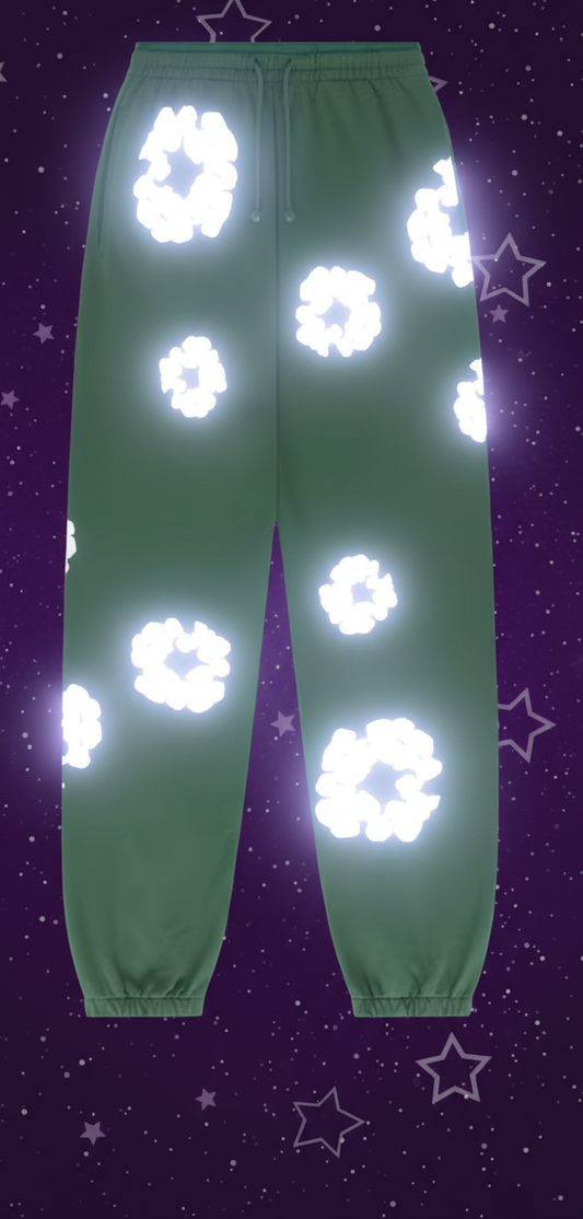 Denim Tears Green The Cotton Wreath Sweatpants