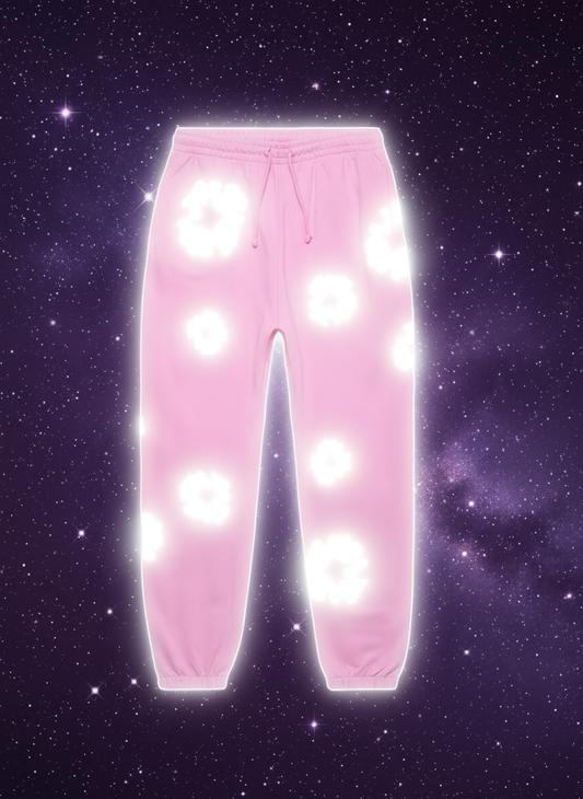 Denim Tears Pink Cotton Wreath Sweatpants